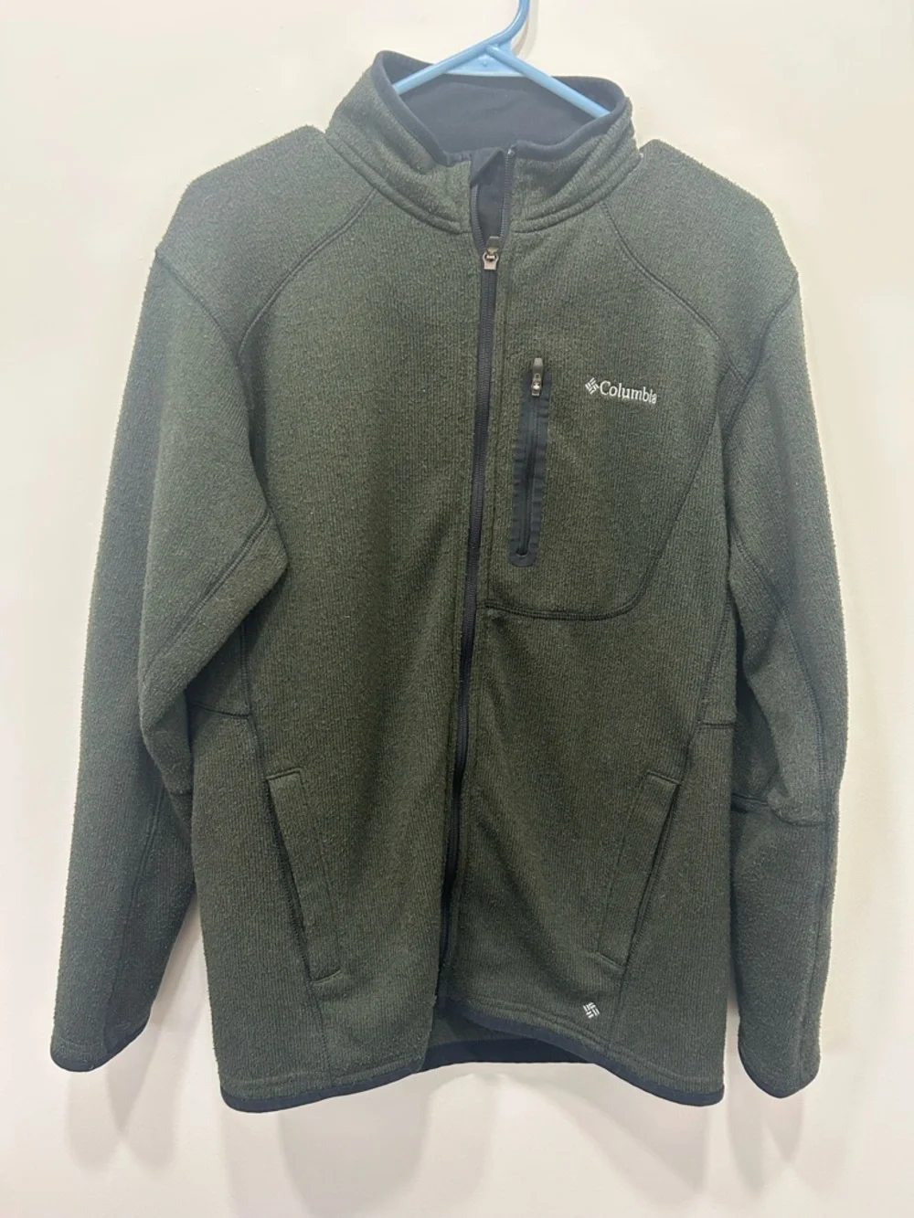 Columbia Jacket‎ Softshell Men’s Medium Hunter Green Omnishield Full Zip Winter